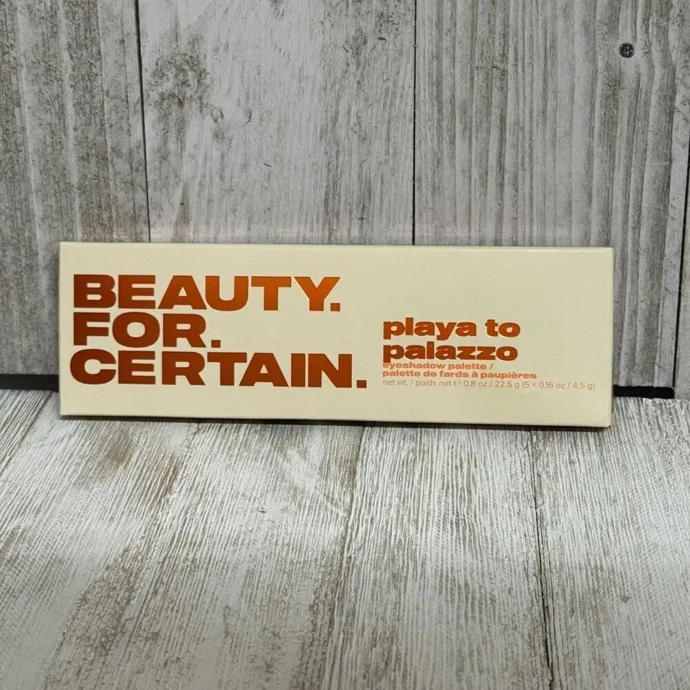 BFC Beauty For Certain Playa to Palazzo Eyeshadow Palette NEW NIP